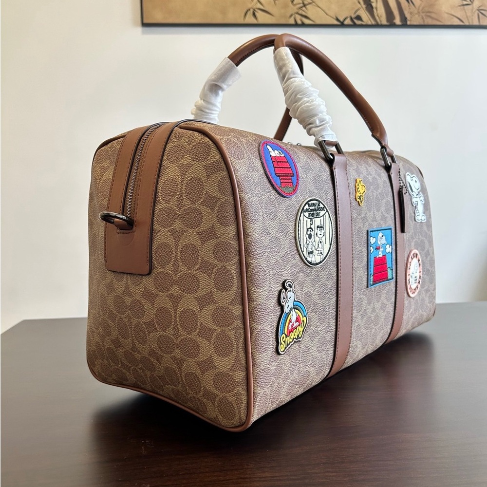 Coach Snoopy Collab Handheld Weekender Bag - Picture 7 of 8